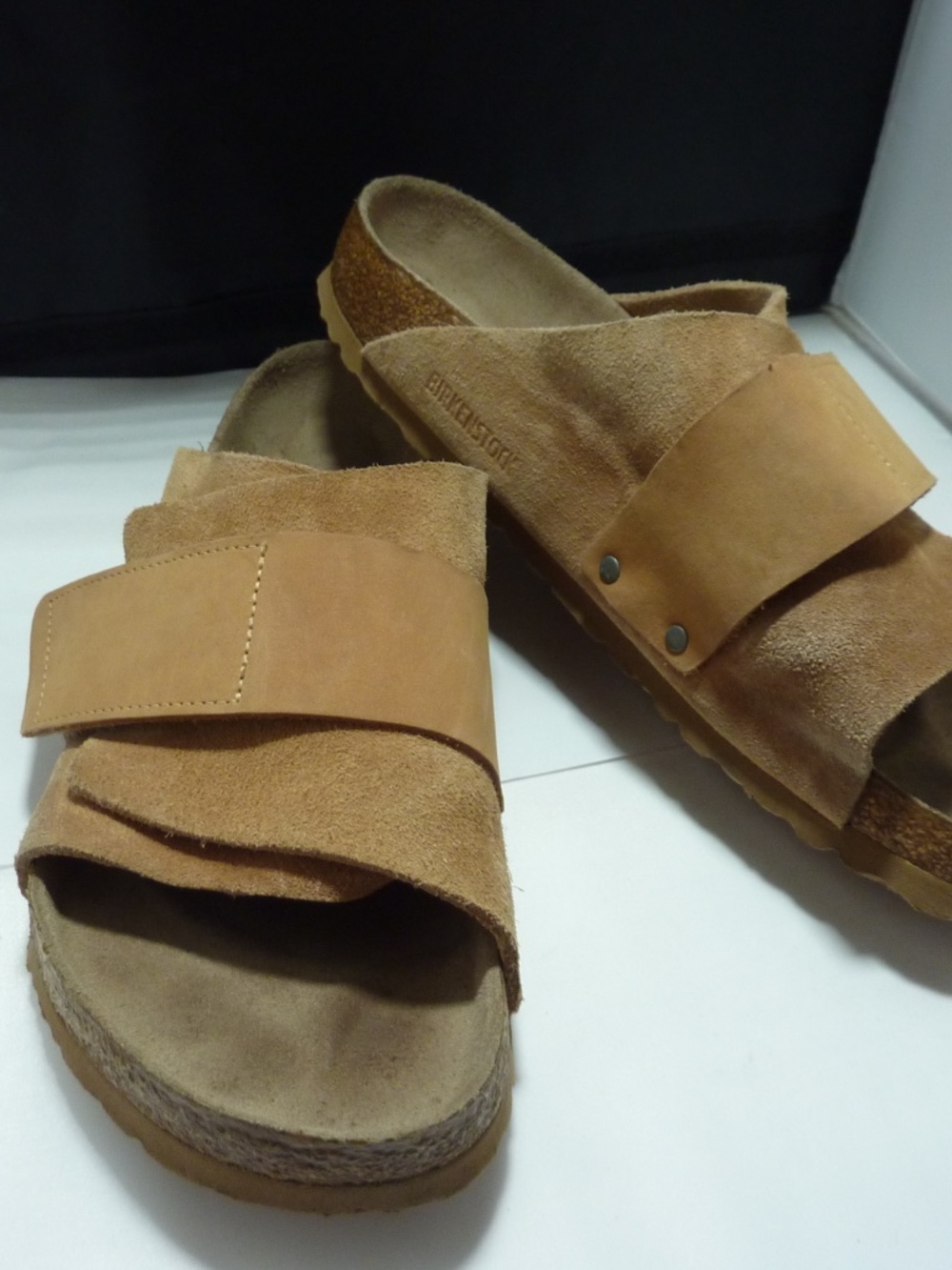 Birkenstock Kyoto Sandals Mens 43 US 10 WHEAT Slide On Made in Germany